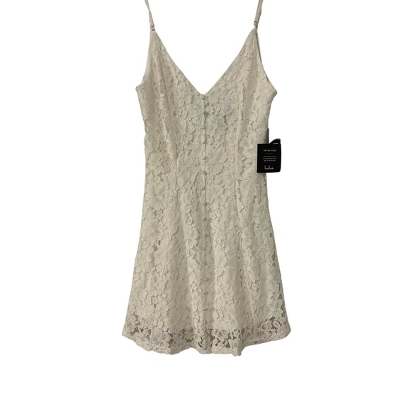 Lulu’s Easy Love White Lace Skater Dress - Bridal Shower, Bachelorette - Picture 4 of 7